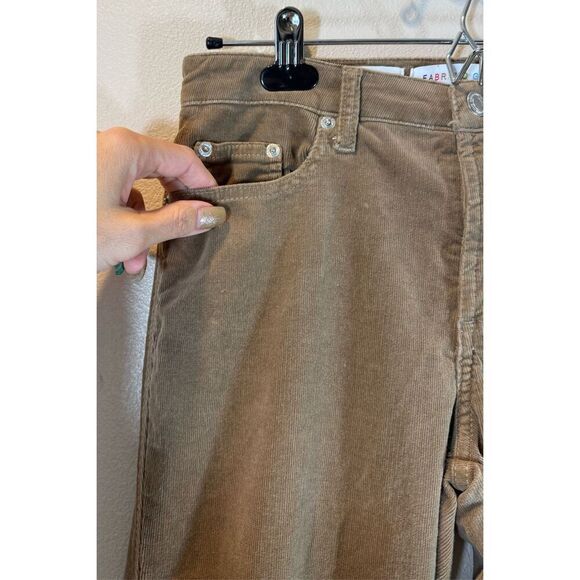 FABRIZIO GIANNI SLIM-FIT STRETCH TAWNY CORDUROY WOMENS SIZE 6 - Picture 4 of 13